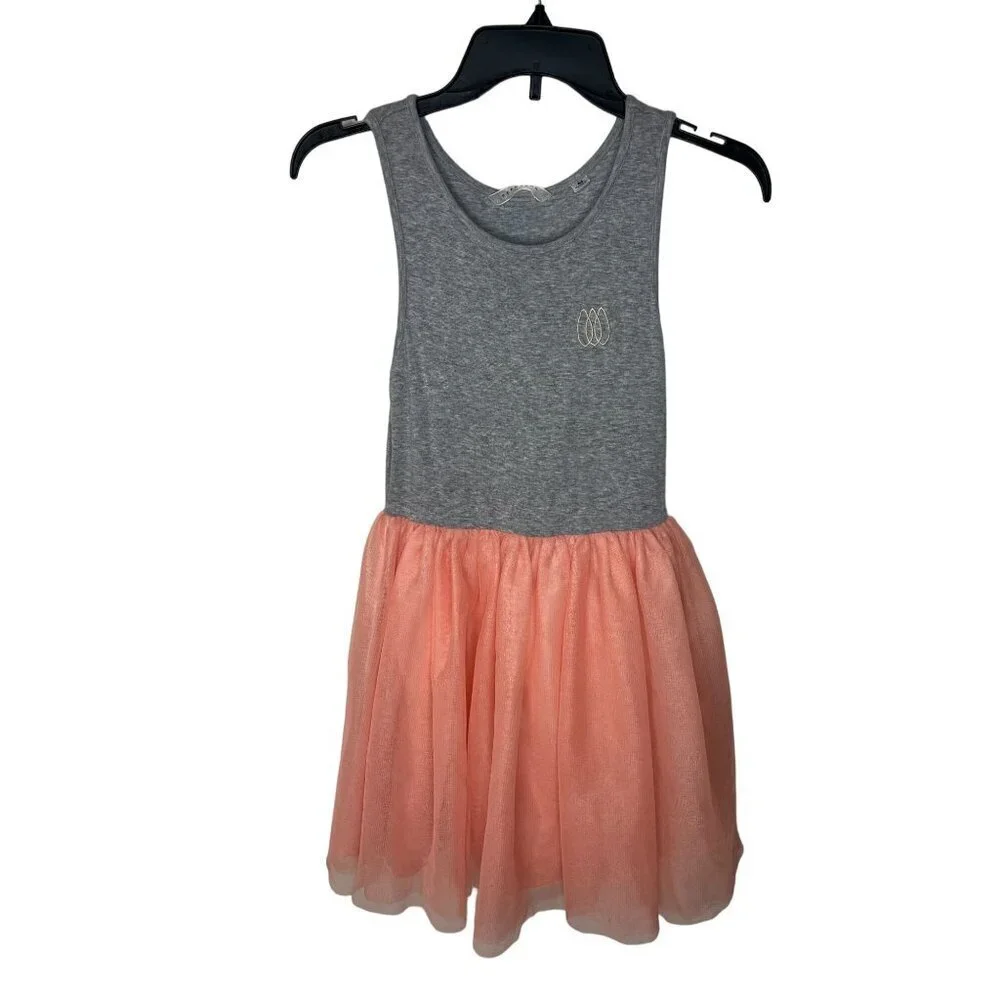 Sean John Girls Faux Leather Jacket & Tulle Dress Set Size M Peach Color